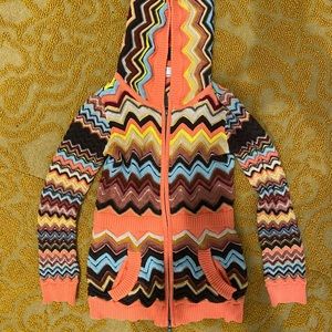 Missoni for Target girls XS zip up sweater
